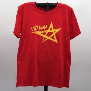 Vietnam  with Star Large Tee Shirt Made In Vietnam